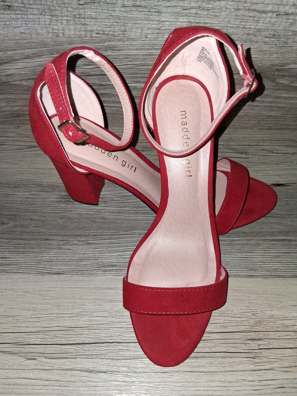 Madden Girl Beella Red Women's Slingback Heels
